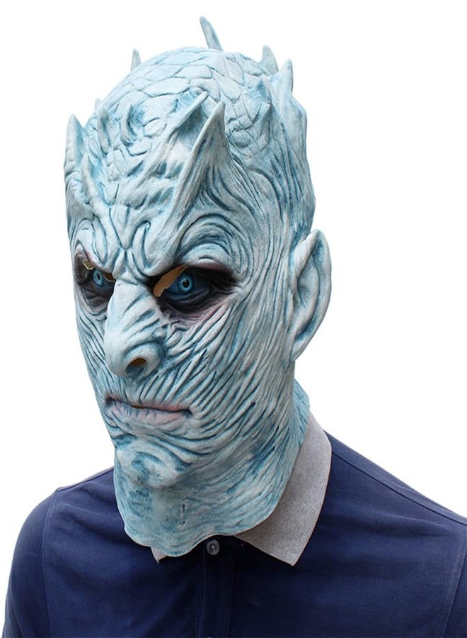 Gorbgle Halloween Novelty Mask Nights King White Walker Costume Mask Party Props Mask Creepy Latex Head Mask for Men - Image 2